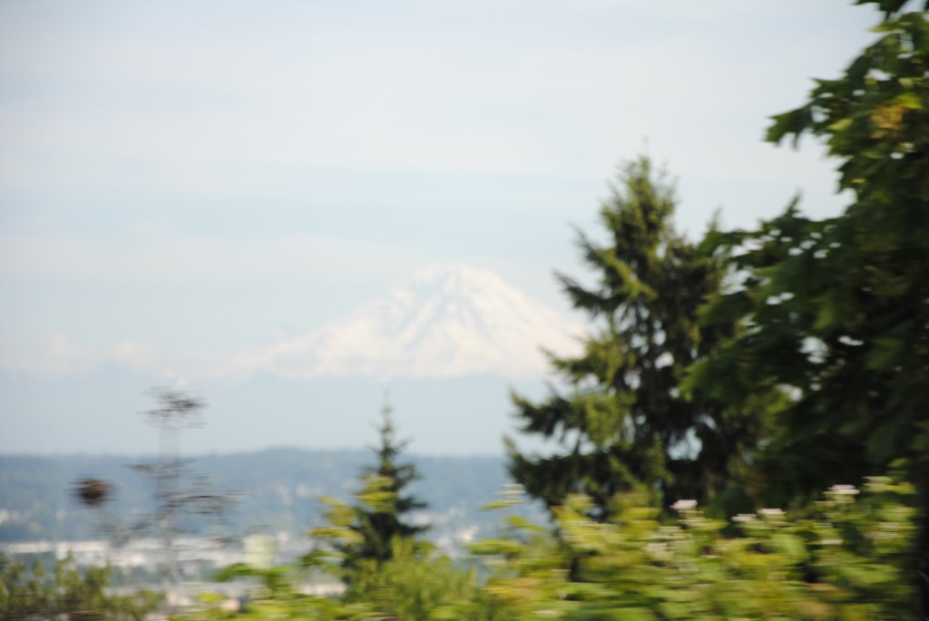 Mount Rainier, beklager det slørede billede